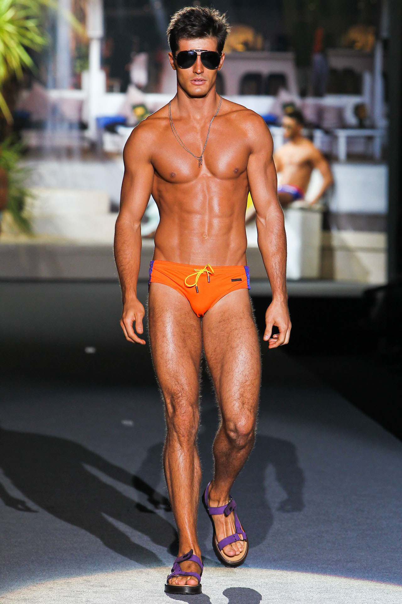Diego Miguel | Menswear, Men's swimsuits, Bright swimsuit