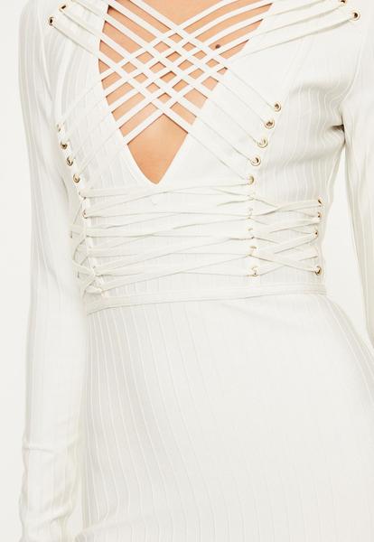 white-bandage-long-sleeve-strappy-bodycon-dress 2.jpg