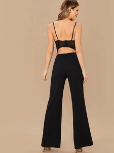 Out Tonight Black Two-Piece Jumpsuit