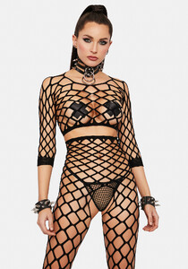 Fishnet Crop Top And Crotchless Leggings Set - Black_04.jpg