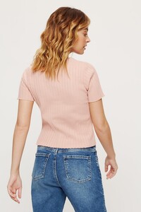 107 Petite Blush Rib Button Top image number 2.jpg