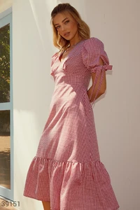 Романтичное клетчатое платье (арт.39151) ♡ интернет-магазин Gepur.webp