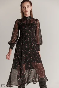 Женственное шифоновое платье (арт.37242) ♡ интернет-магазин Gepur.webp