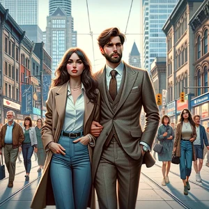 DALL·E-2024-01-23-10.35.26-This-illustration-is-a-realistic-portrayal-of-Mia-and-Gabri-a-sophisticated-couple-in-their-late-20s-exploring-the-vibrant-streets-of-Toronto.-They--jpg.webp